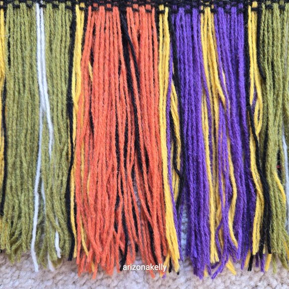 NWOT Altea Wool Scarf Retro Plaid Fringed Italy - Picture 3 of 16